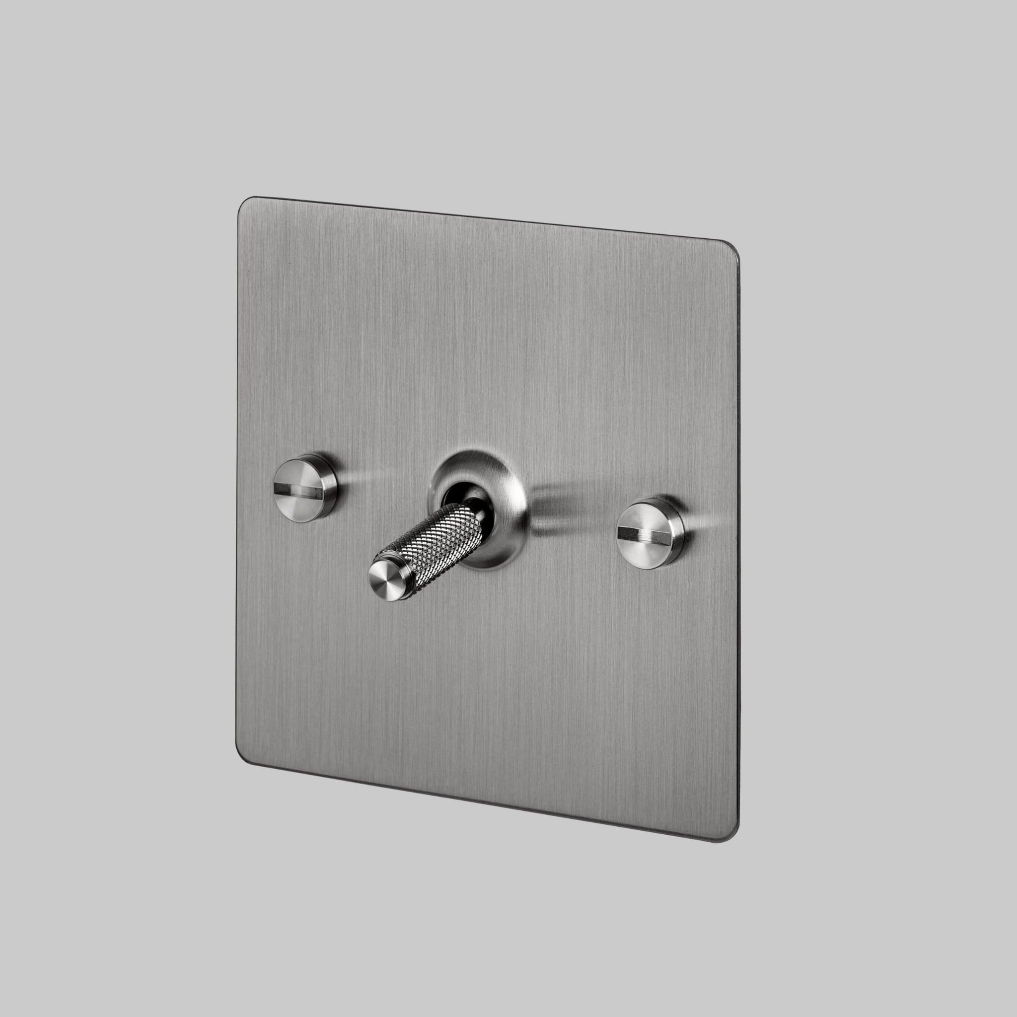 Enkel korsbrytare Kors 1G Stål Silver Brittisk standard