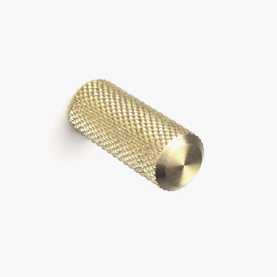 Möbelknopp Fing Grip Omålad mässing