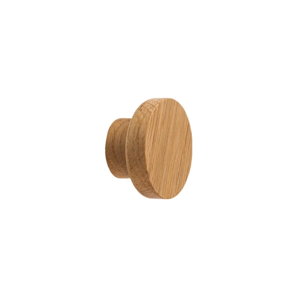 Möbelknopp Basic Trä Ek 25 - 55 Färglös Halvmatt