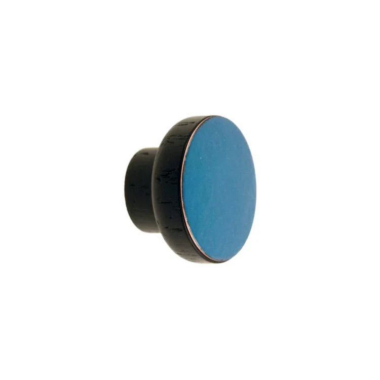 Möbelknopp Enkel Svart 40 Träemalj Cool Blue