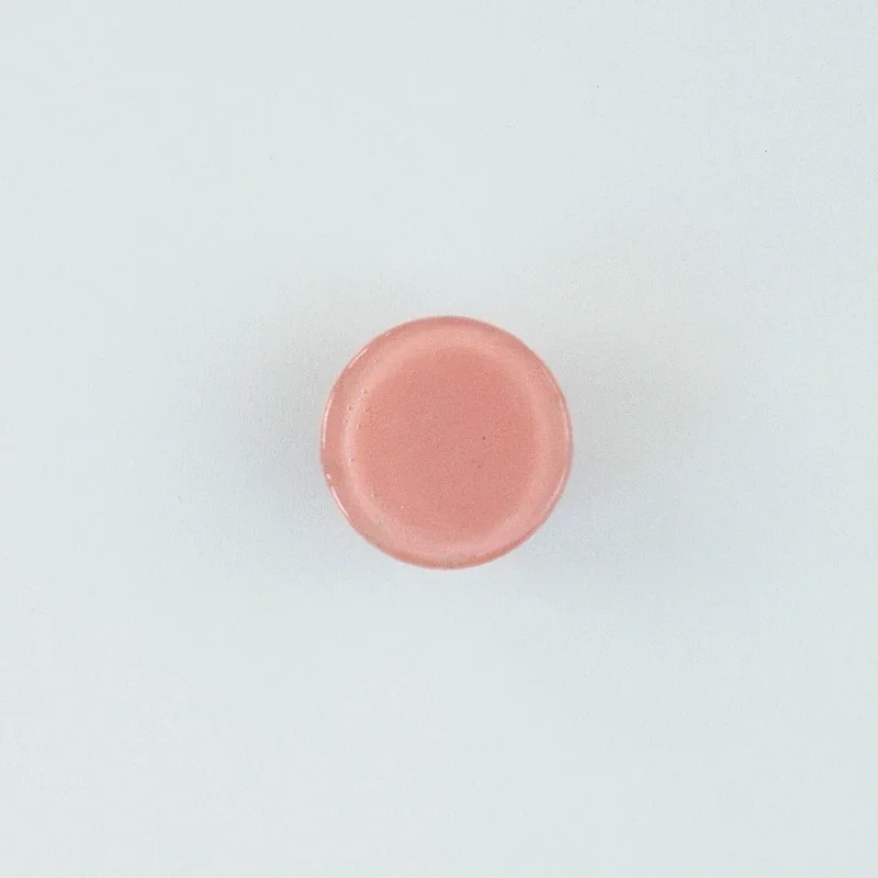 Möbel rund glasknopp rosa