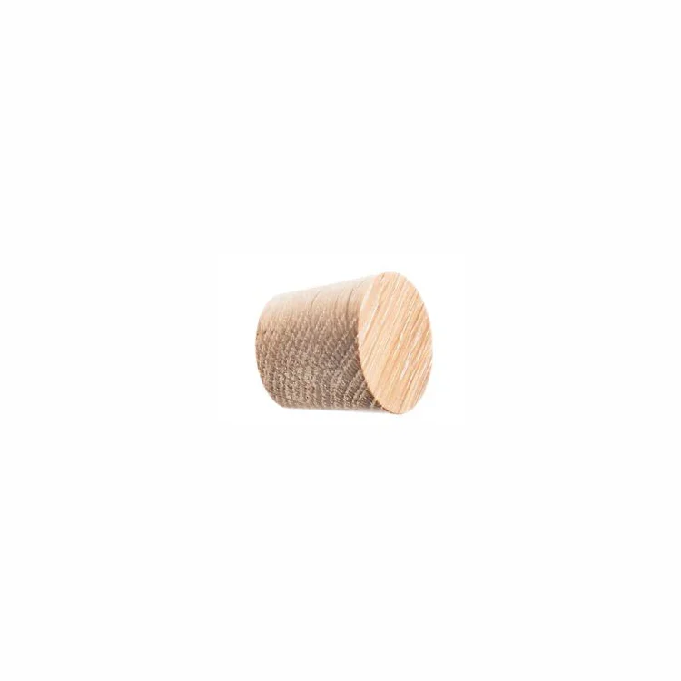 Möbelknopp Basic Cone Trä Ek 20 - 40 - Olja Vit