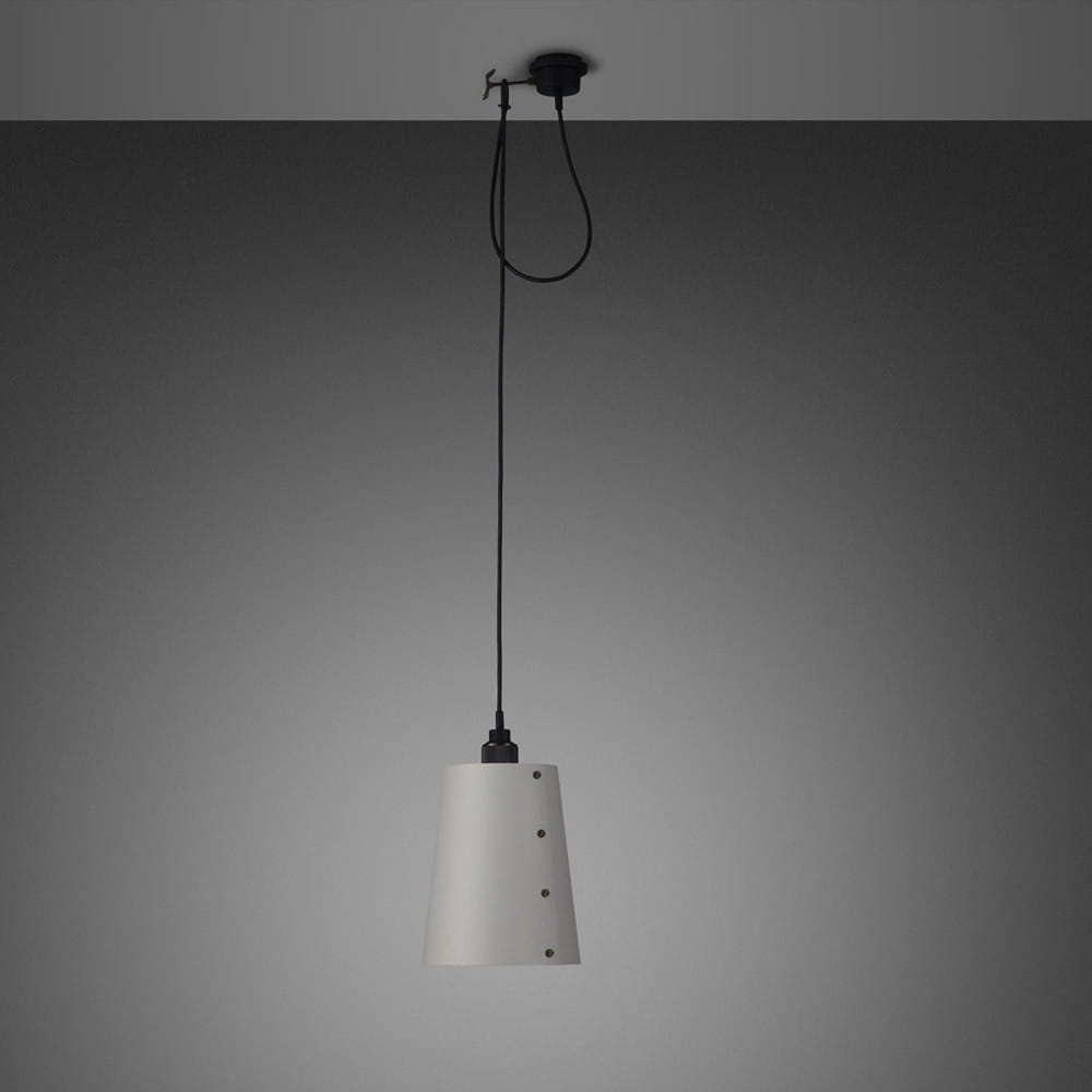 1.0 Hooked L 2 m stålgrå med taklampa i bränd brons