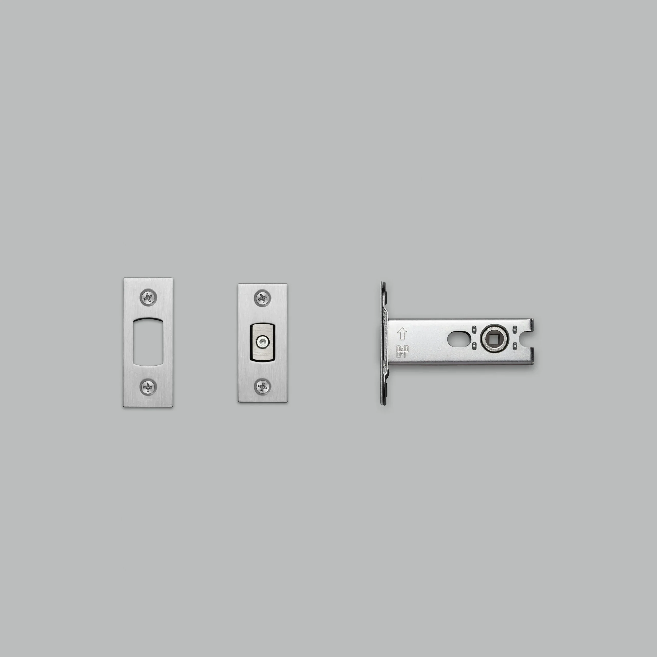 Latch 57 Stål Silver Rörformad Knopplås