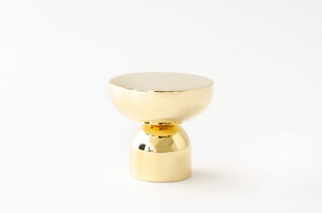 Kokeshi 3032 möbelknopp, polerad mässing, olackerad