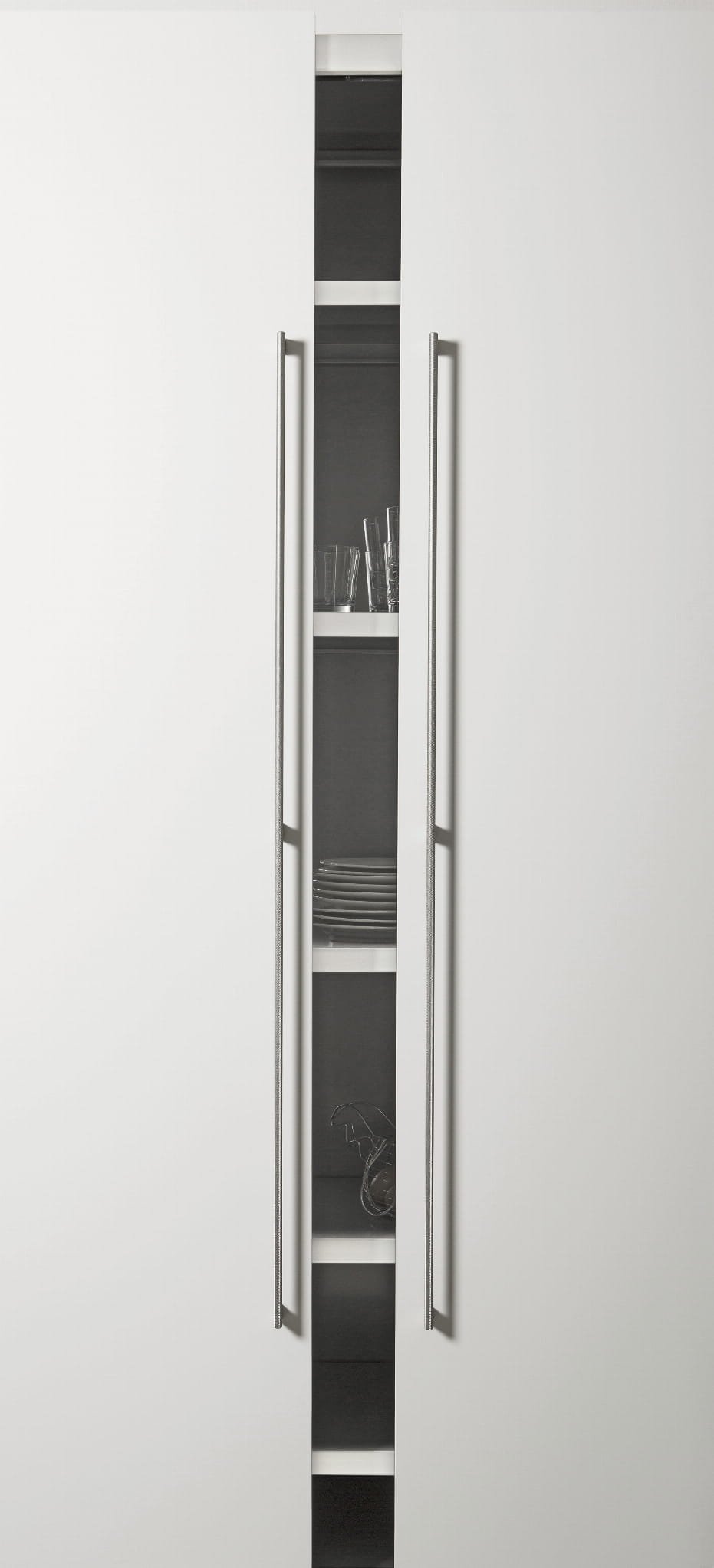 Långt möbelhandtag Graf Mini 1178 Silver