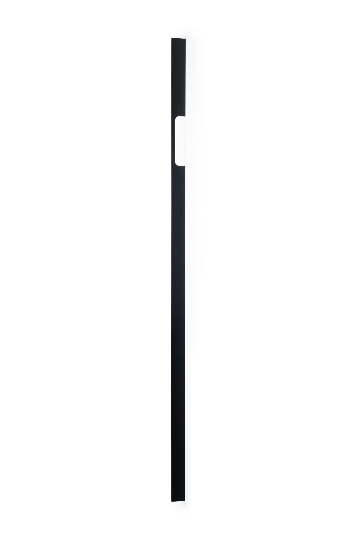 Peak 1120 avlångt möbelhandtag, borstad svart aluminium (asymmetrisk)