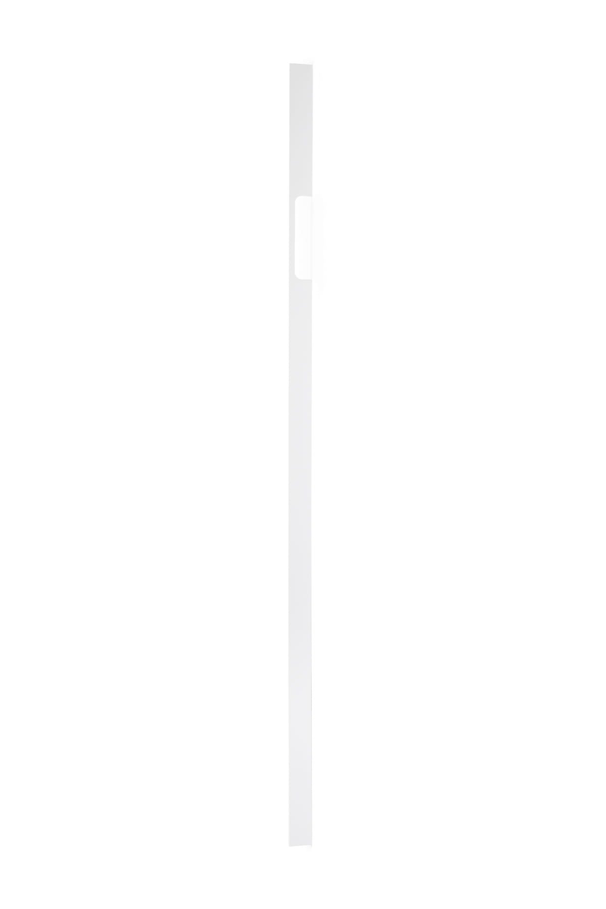 Avlångt möbelhandtag Peak 1120 Aluminium Vit (asymmetrisk)