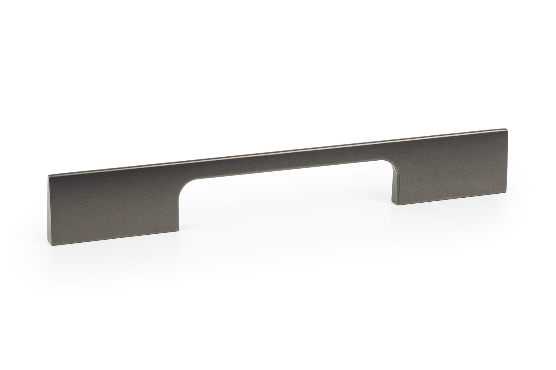 Peak 250 avlångt möbelhandtag Aluminium mörksilver