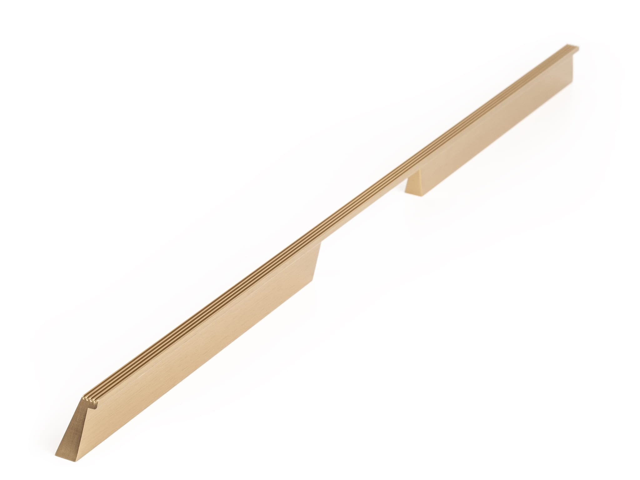 Skena 576 längsgående möbelhandtag, aluminium, guld, borstad, cava