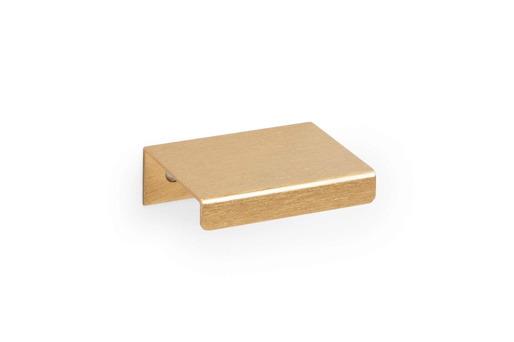 Way 32 edge möbelhandtag, borstad aluminiumguld