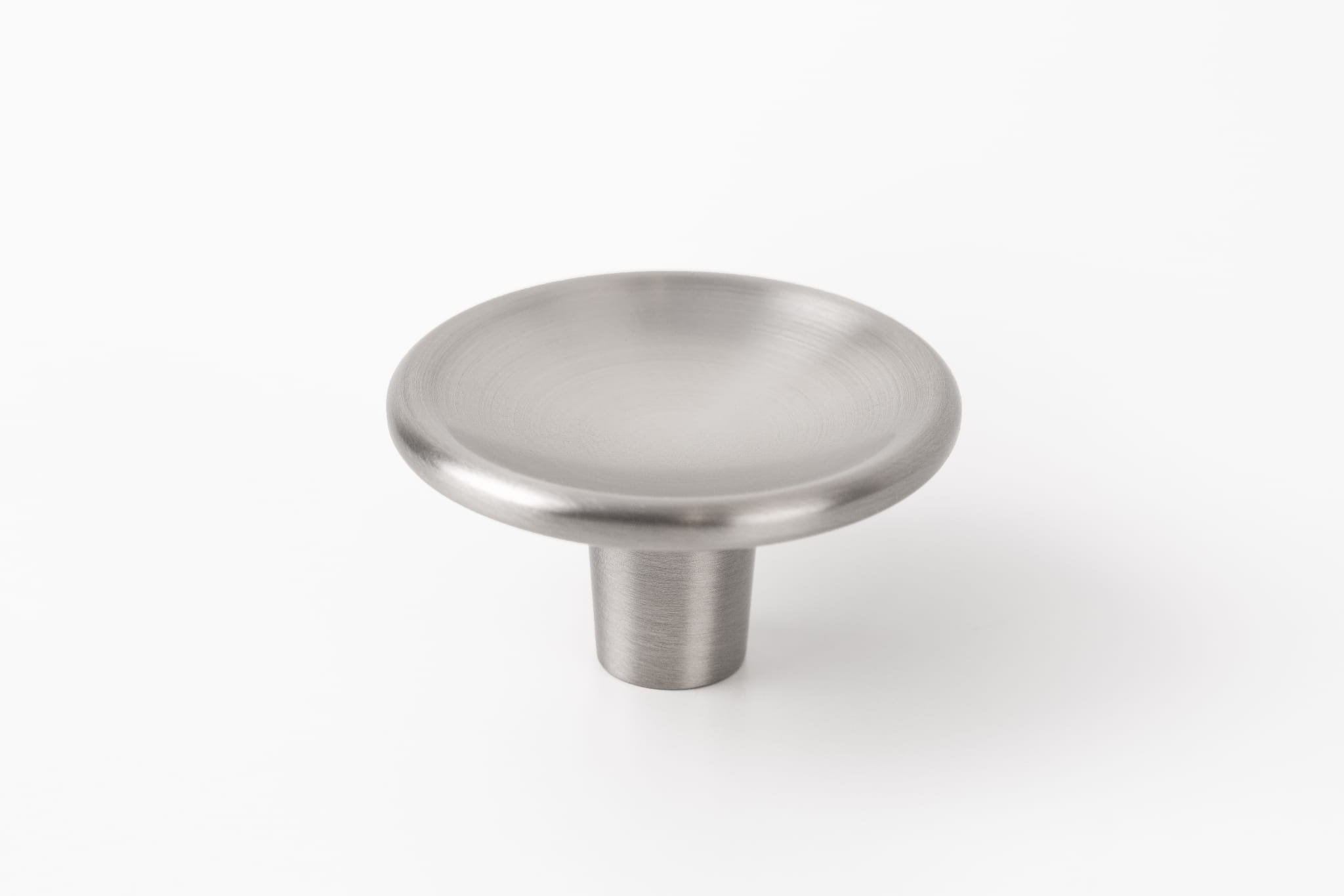 Möbelknopp Skiva 38 Borstad Nickel