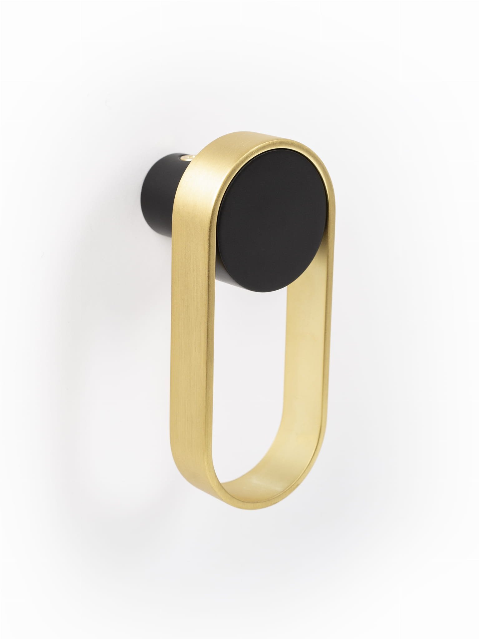 Orbit 45 Black Wall Hanger med Gold Brushed Eco