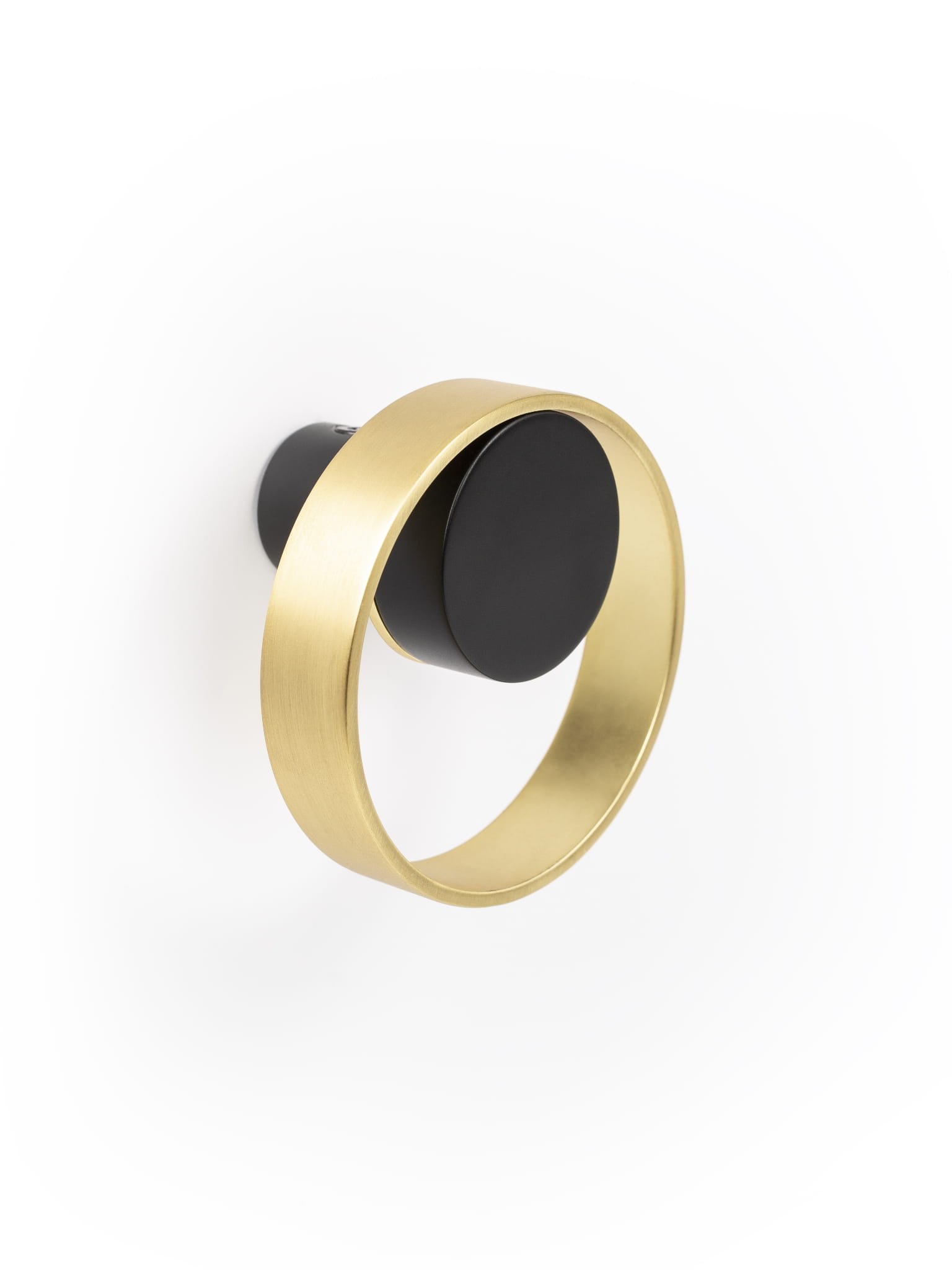 Orbit 75 Black Wall Hanger med Gold Brushed Eco