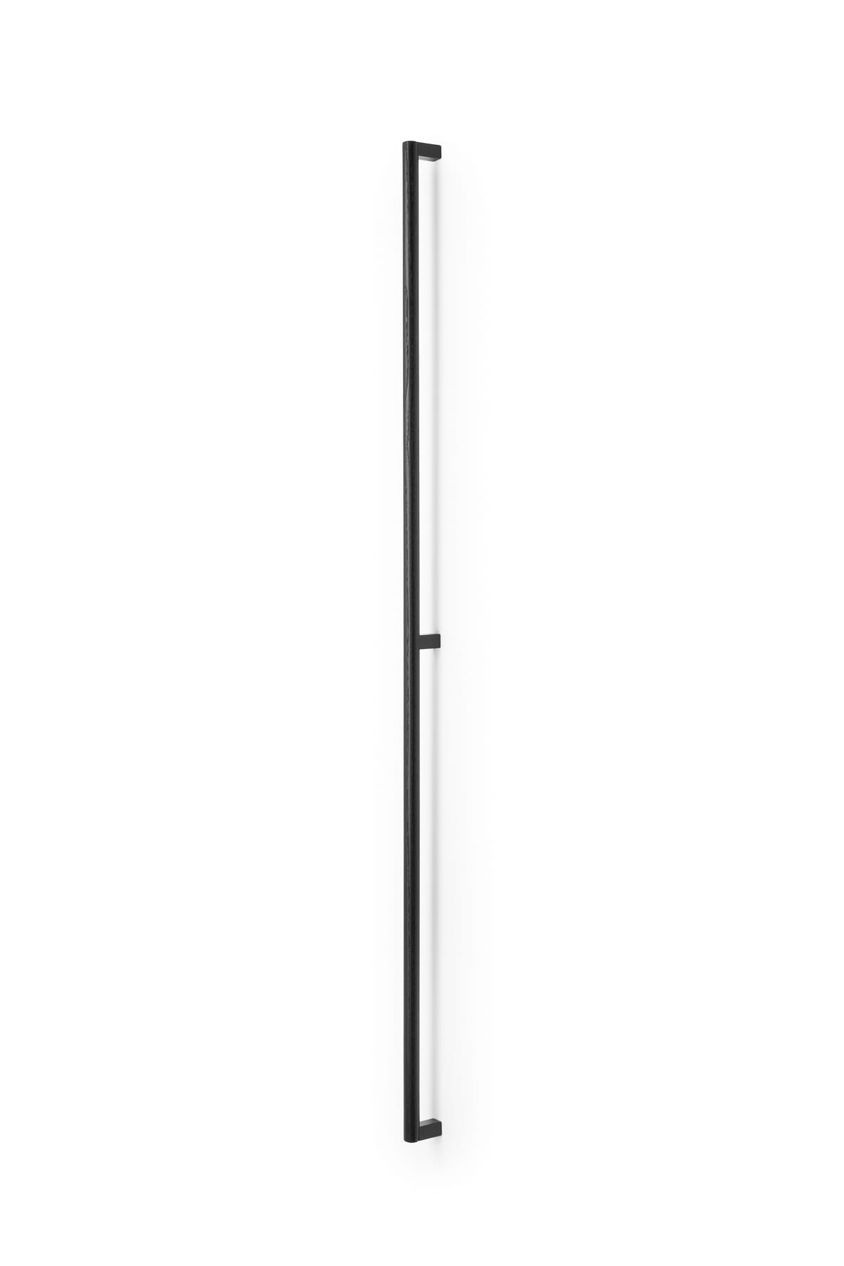 Eto 992 träsvart med svart aluminium avlångt möbelhandtag