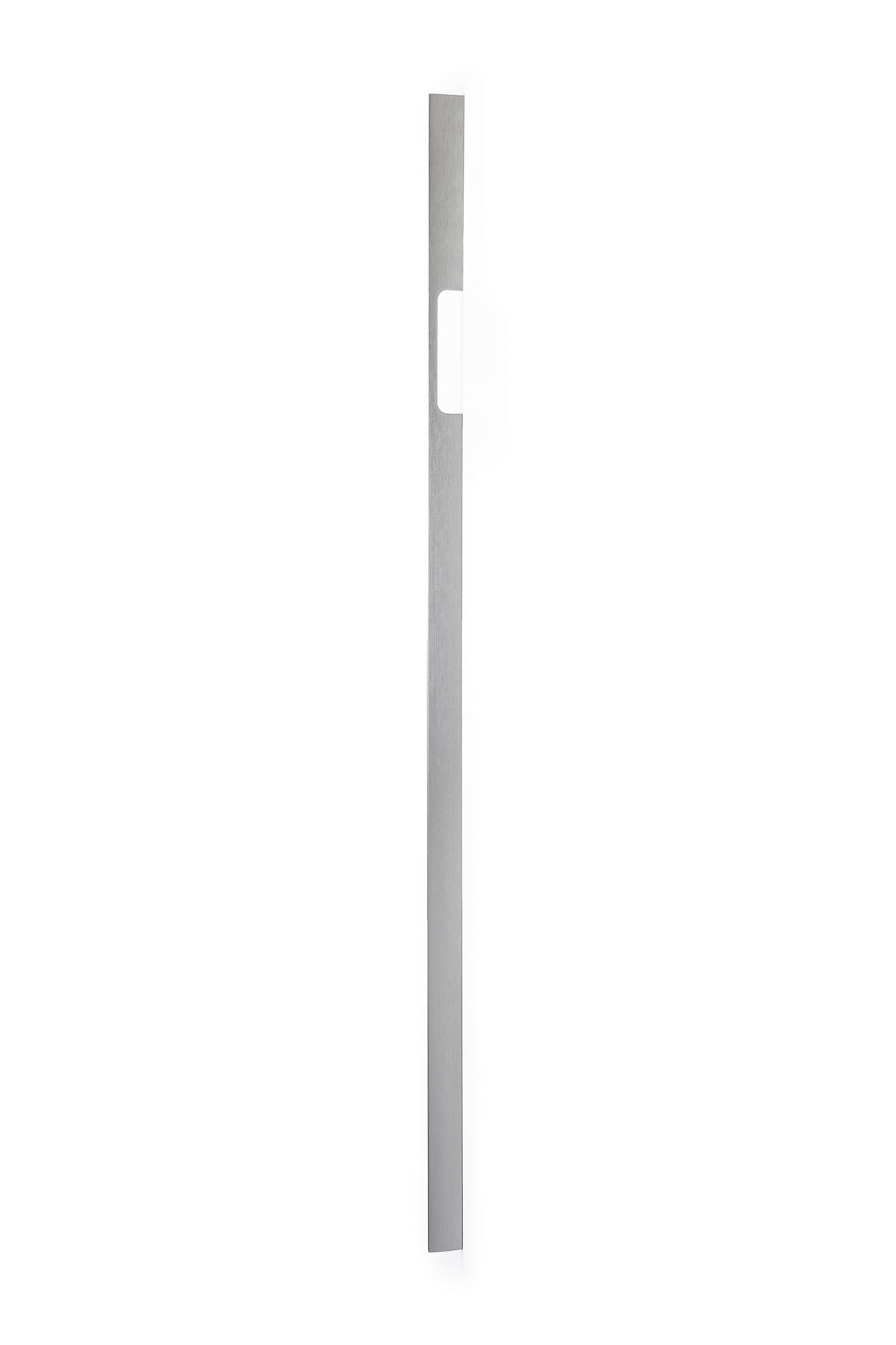 Avlångt möbelhandtag Peak 1120 Aluminium Silver Borstad (asymmetrisk)