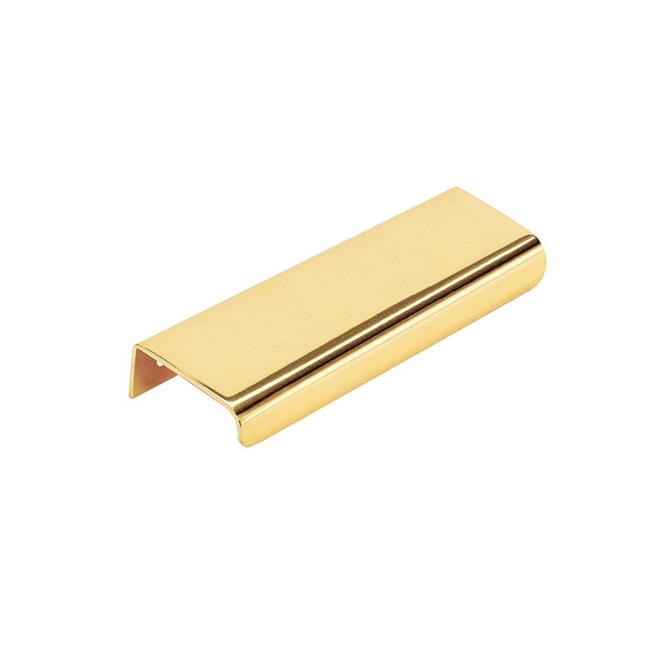 Kant möbelhandtag Lip 120 Golden Brass, polerad, lackad