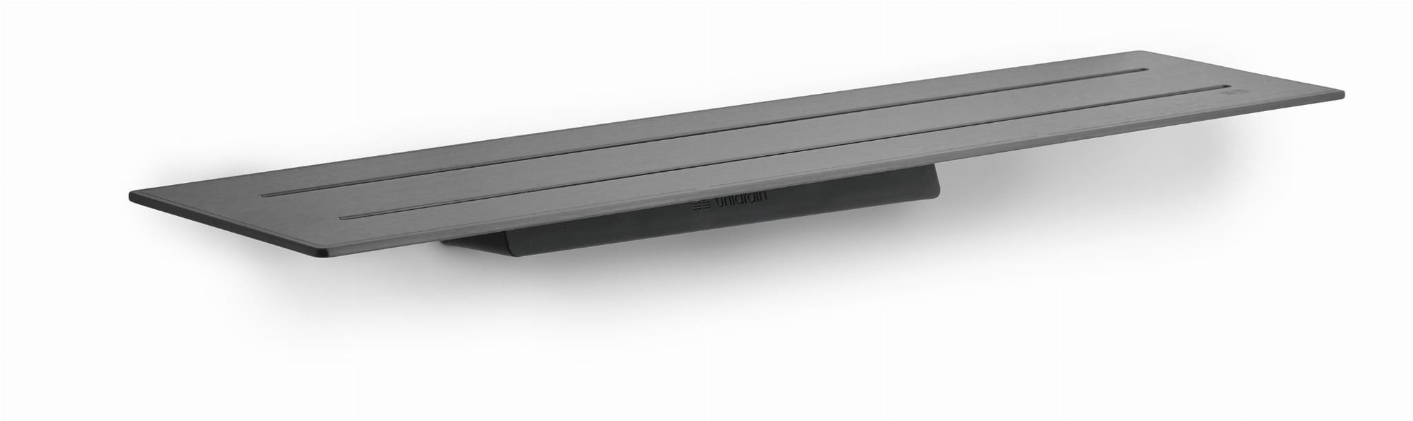 Enkel badrumshylla 7024 Svart PVD-beläggning