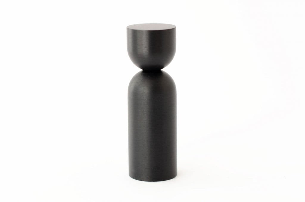 Kokeshi 1856 aluminium svart vägghängare