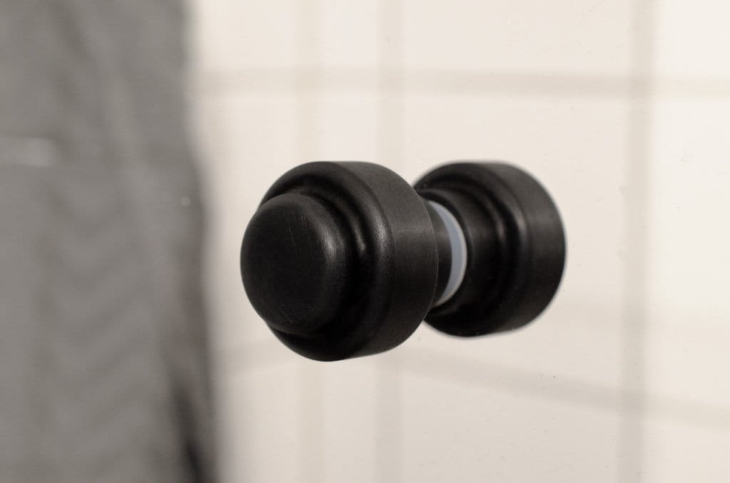 Dörrknopp Dubbelsidig Hip 30 Svart Aluminium