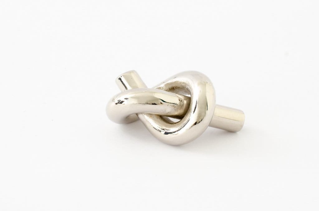 Knot 35 möbelknopp, polerad nickel