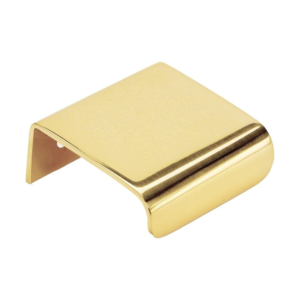 Kant möbelhandtag Lip 40 Golden Brass, polerad, lackad