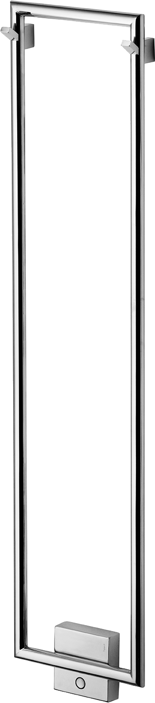Badrumsradiator TW800-200, polerat kromstål