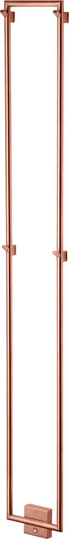 Badrumsradiator TW1500-200 Stål Koppar Borstad
