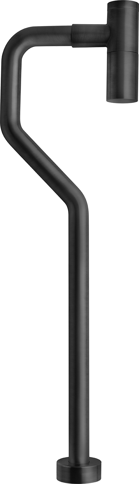 Tvättställssifon med S-pipe XA200 Mattsvart Mässing