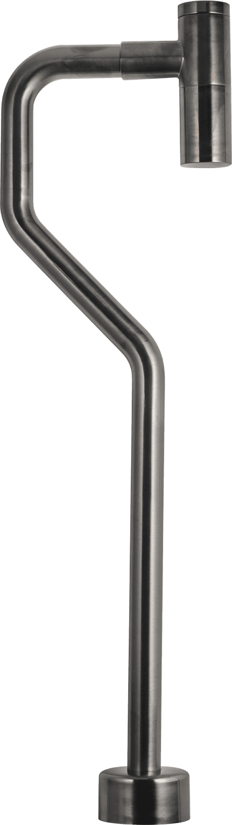 Tvättställsfälla med S-pipe XA200 Mässing Svart Borstad Krom