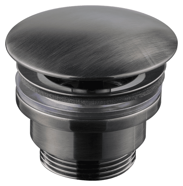 Universal Tvättställspropp 68400 Borstad Mässing Svart Krom