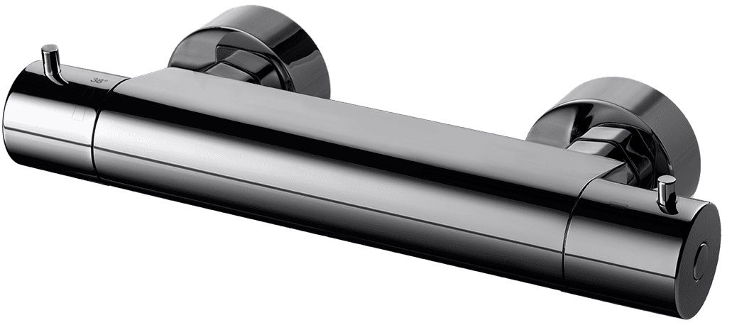 Termostatisk duschblandare EVM168-150 Mässing Svart Krom