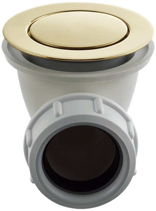 Pop-up badkarsplugg 22200 Polerad mässing, omålad