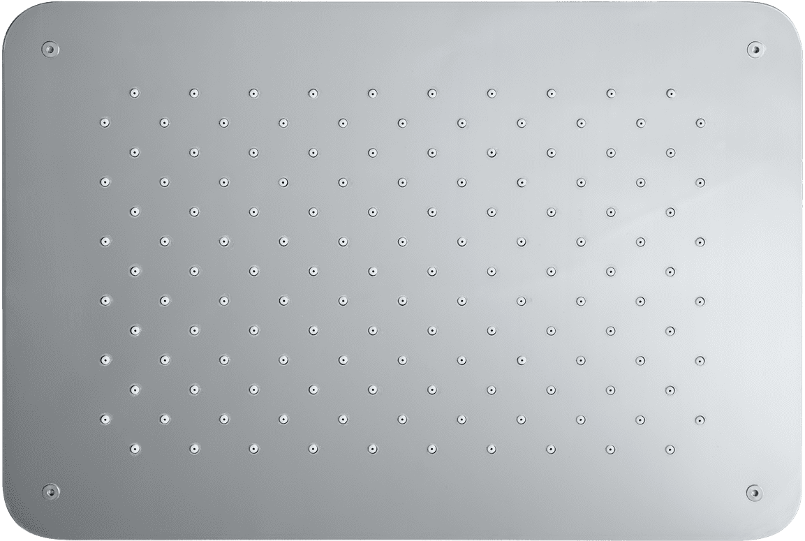 Rektangulärt regnduschhuvud 370 x 250 ZSOF092 Förkromad mässing