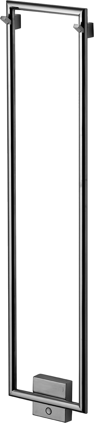 Grzejnik łazienkowy TW800-200 Stalowy Czarny Chrom