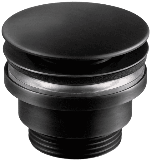 Universal Pop-up tvättställsplugg 74400 Mattsvart Mässing