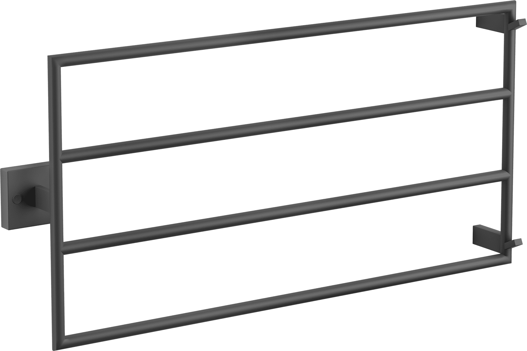 Badrumsradiator TW400-800 Mattsvart Stål