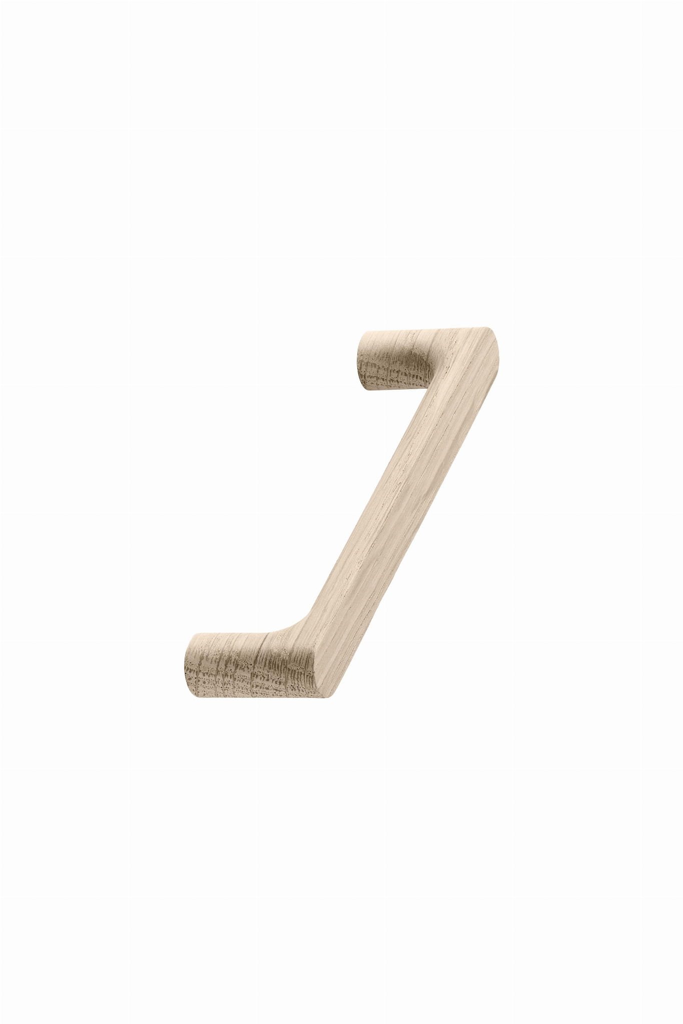 Avlångt möbelhandtag Pinta 128, trä, ek, olackerad
