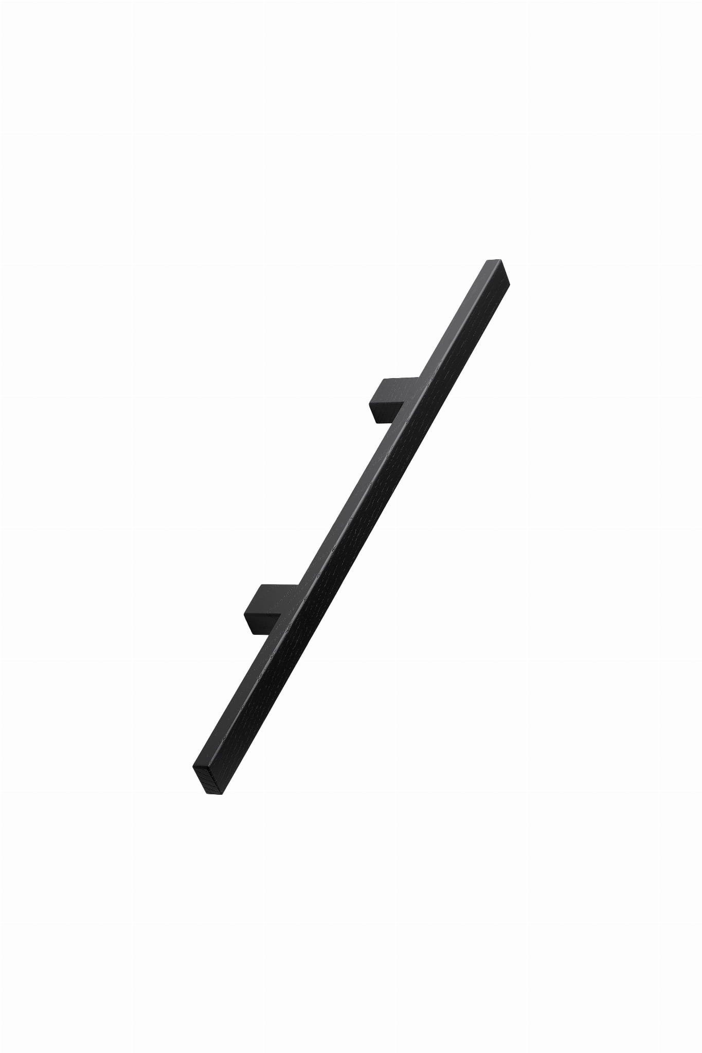 Avlångt möbelhandtag Japan 224 Wooden Black Ash