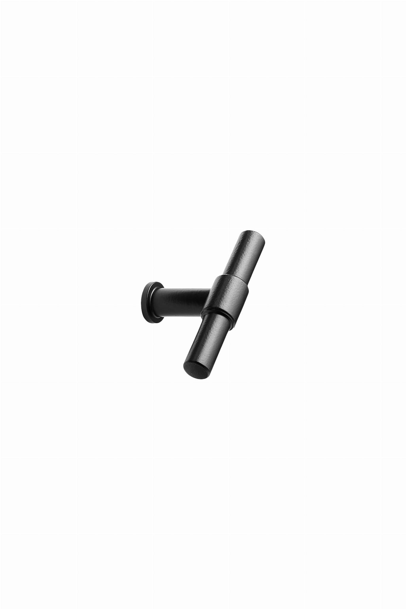 T-Bar Knot 75 Möbelknopp Stål Mattsvart