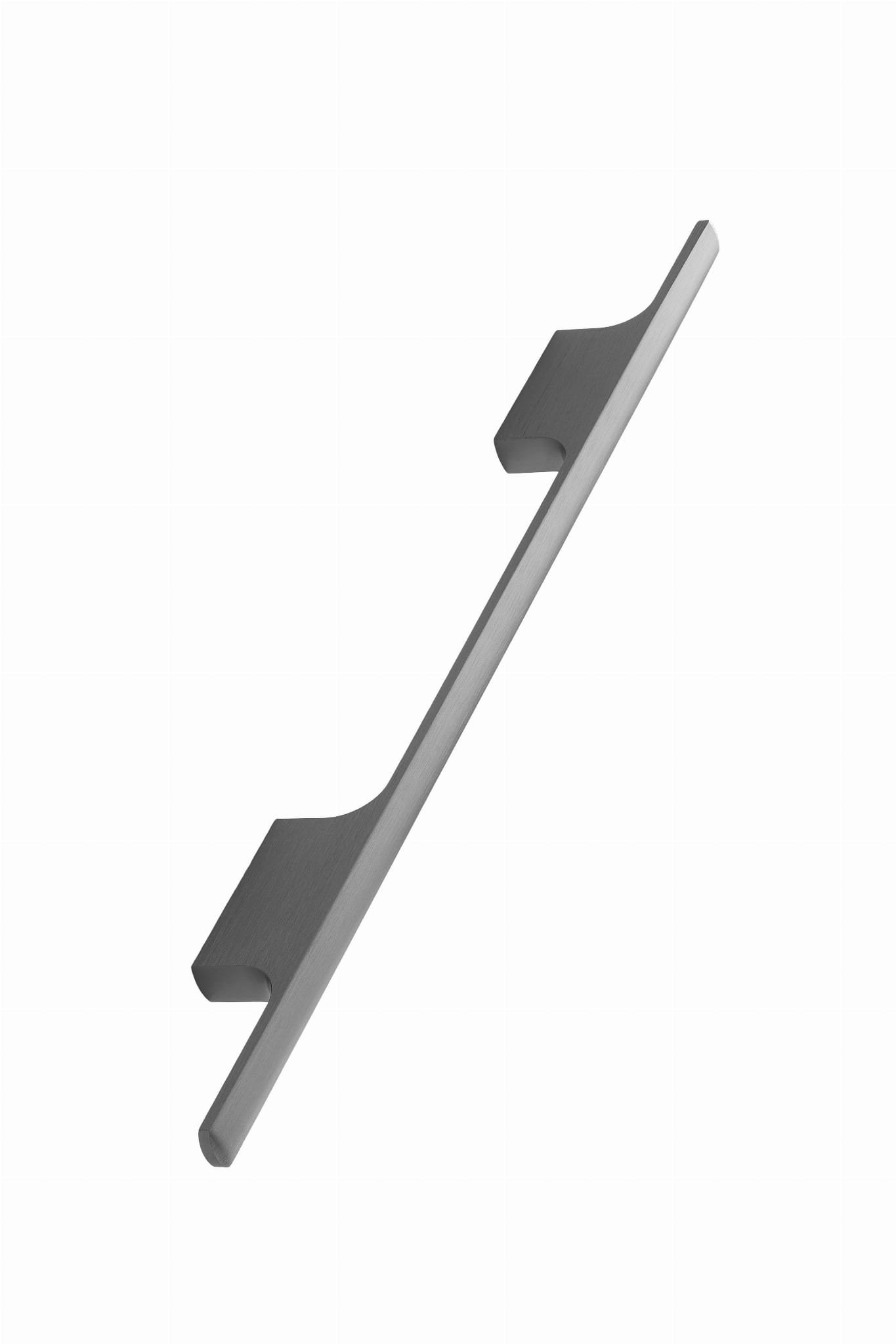 Tau 160 aluminium antracit Borstad långsträckt möbelhandtag