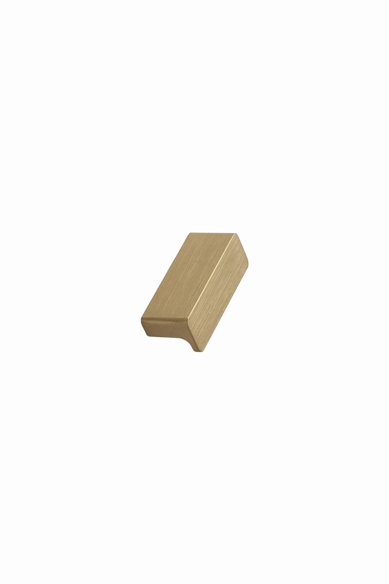 Elan 32 Möbelknopp Aluminium Borstat guld