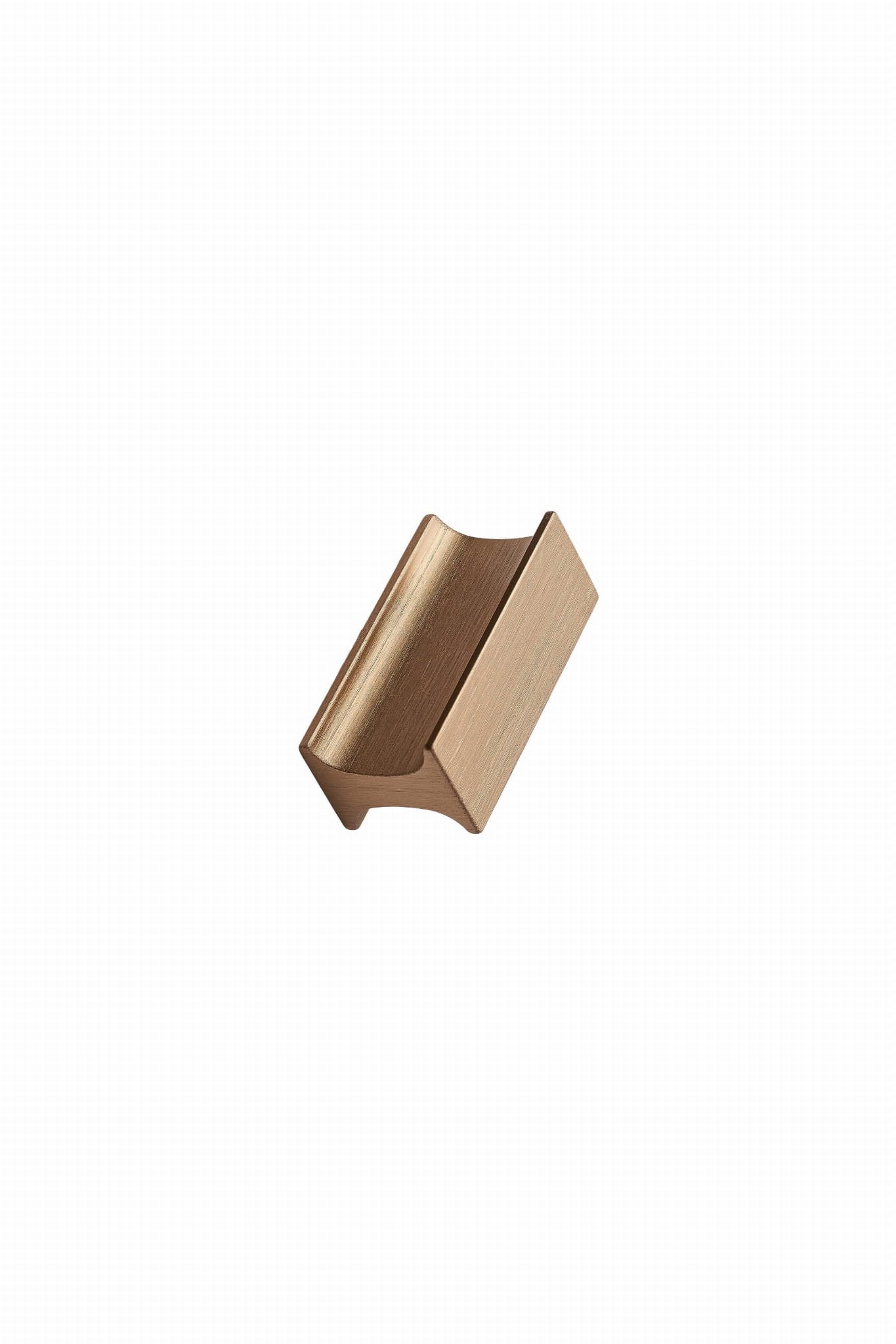 Möbelknopp Track 32 Aluminium Borstat guld