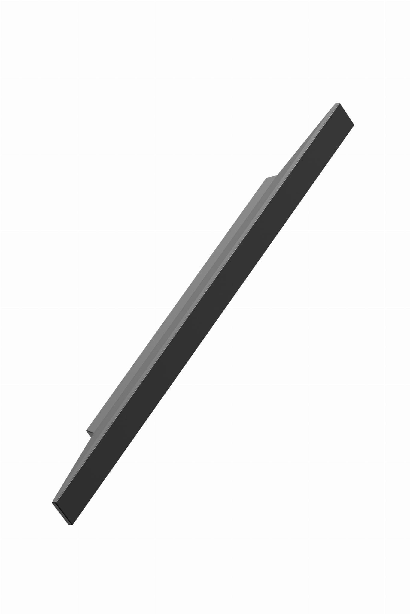 Facet 160 avlångt möbelhandtag, aluminium, mattsvart