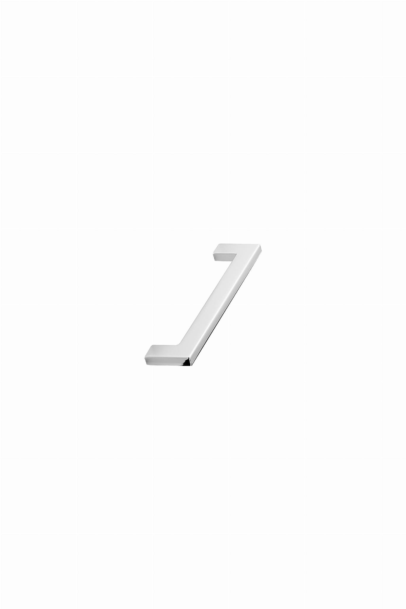 Platt 128 Metall Silver Krom långsträckt möbelhandtag