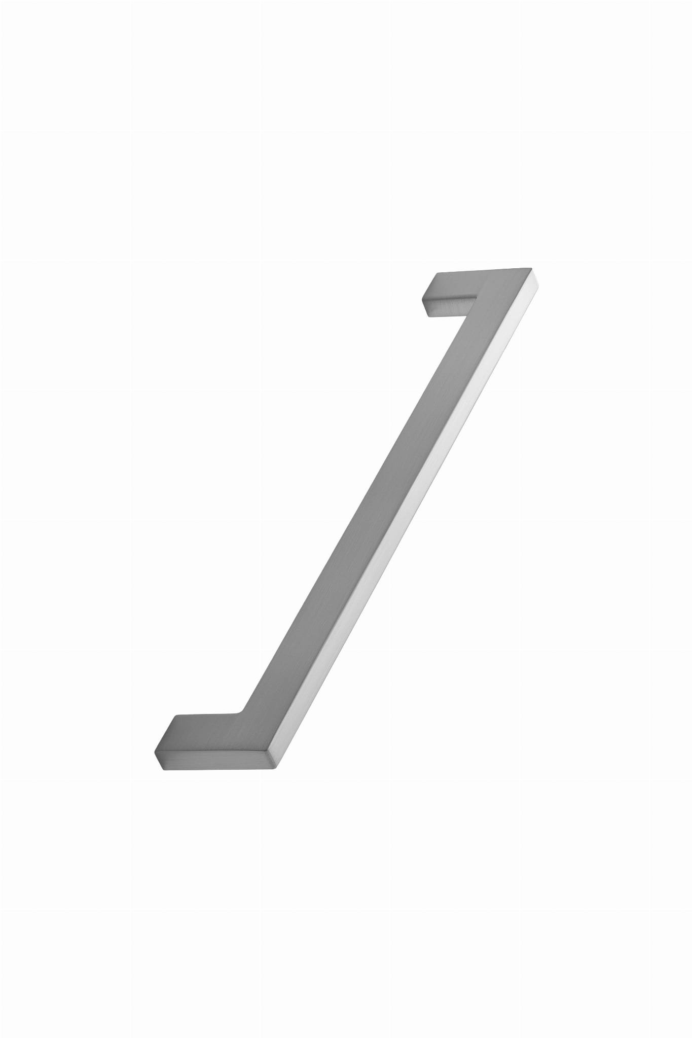Avlångt möbelhandtag Flat 192 Metall Silver