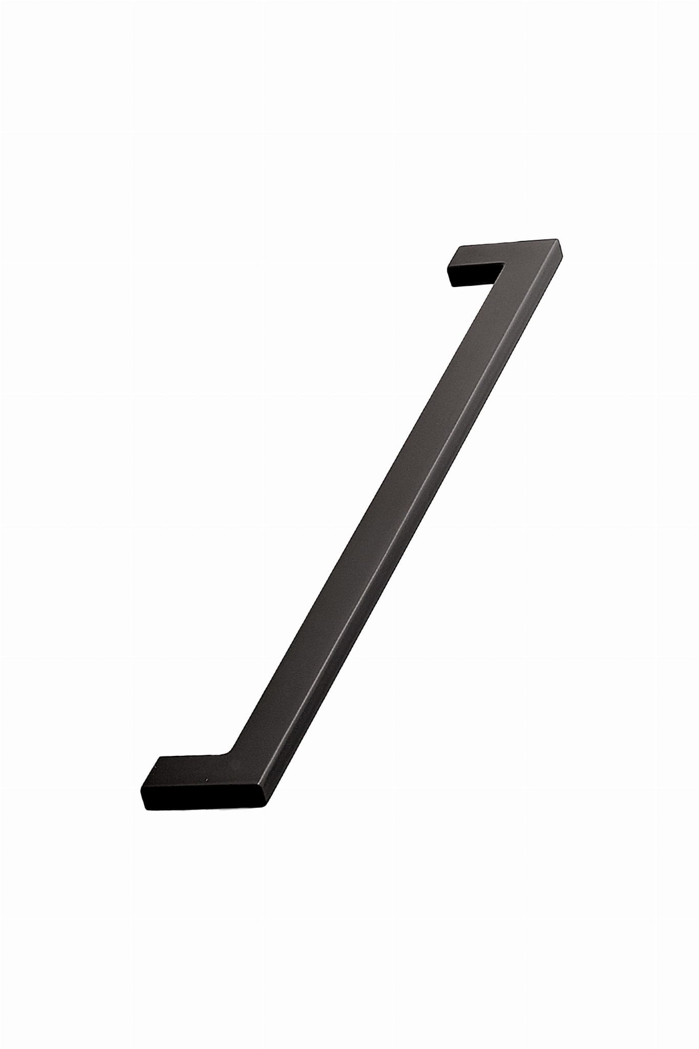 Platt 256 avlångt möbelhandtag, metall, mattsvart