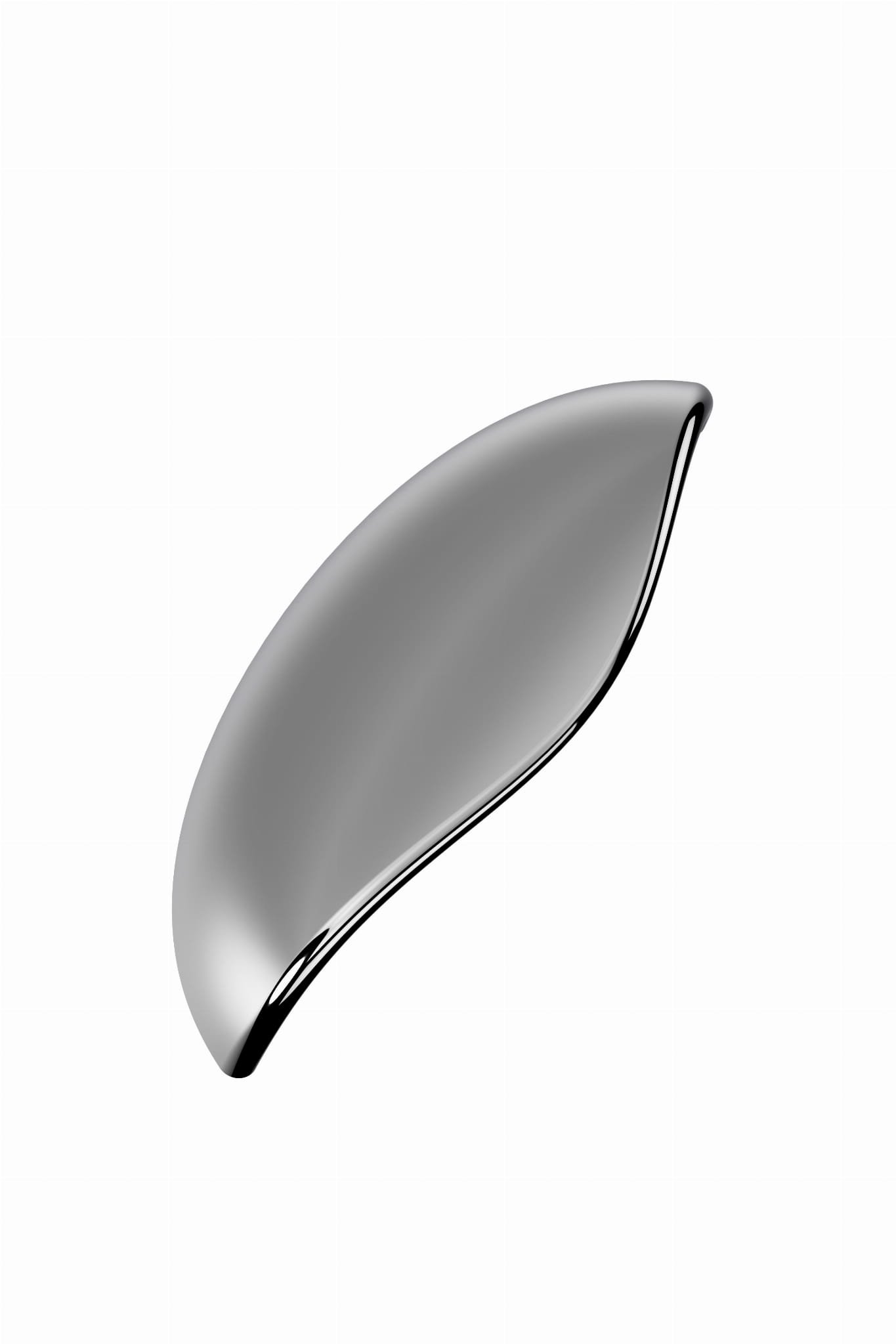 Luna 96 Metall avlångt möbelhandtag Silver Nickelpläterad