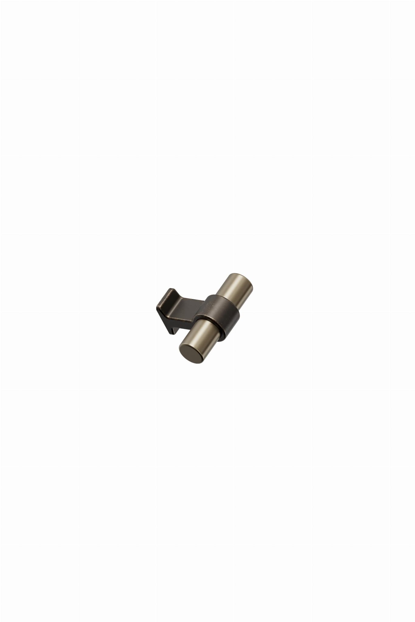T-Bar Bond Knopp 50 Aluminium Möbelknopp Borstad Guld med Antikbrons