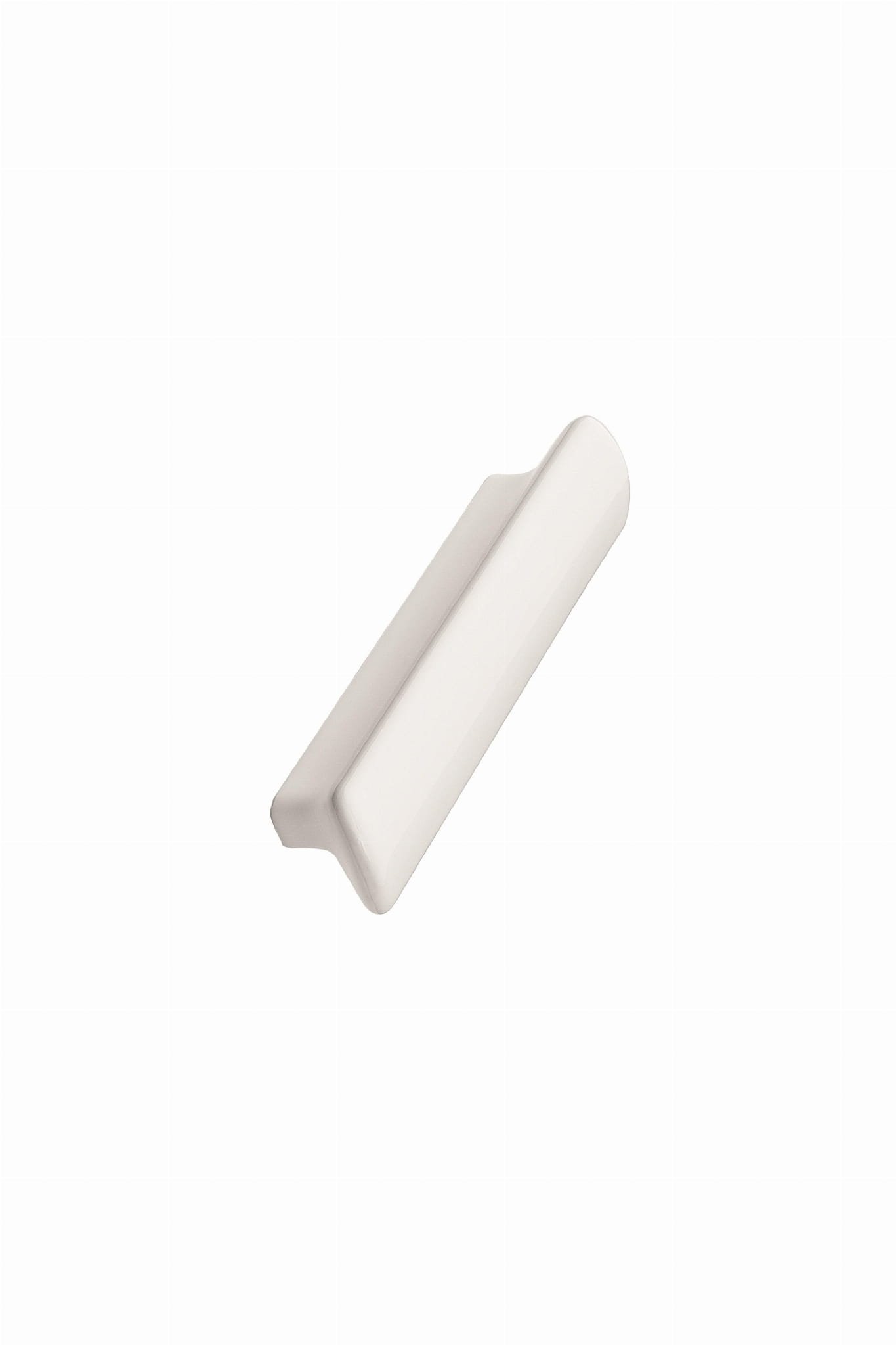 Avlångt möbelhandtag Vanilla 96 Ceramic White